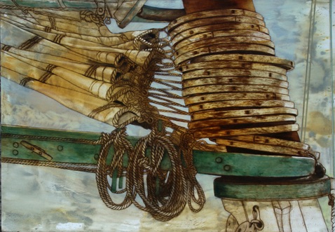 'mast rings'
20 x 30
oil on paper on aluminum
